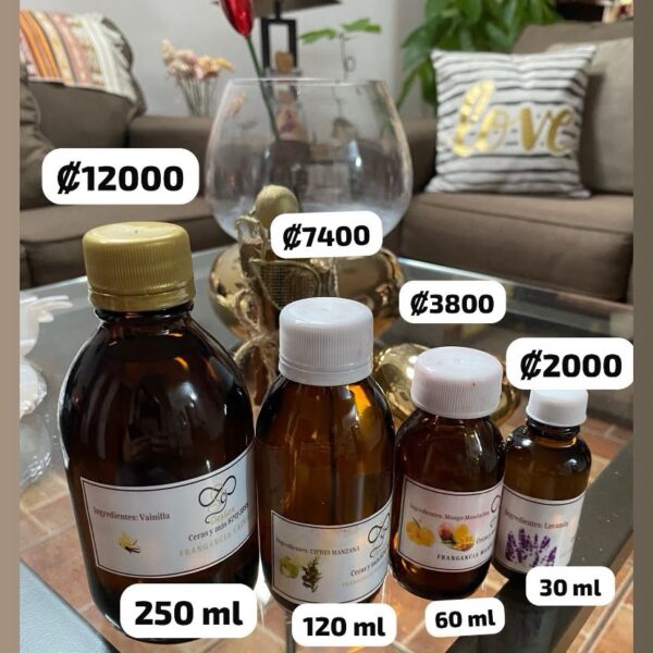 Fragancias Naturales, Presentación 120 ml